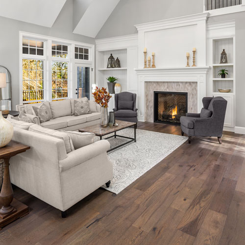 Living room vinyl flooring | Goetze Bros. Carpet & Furniture